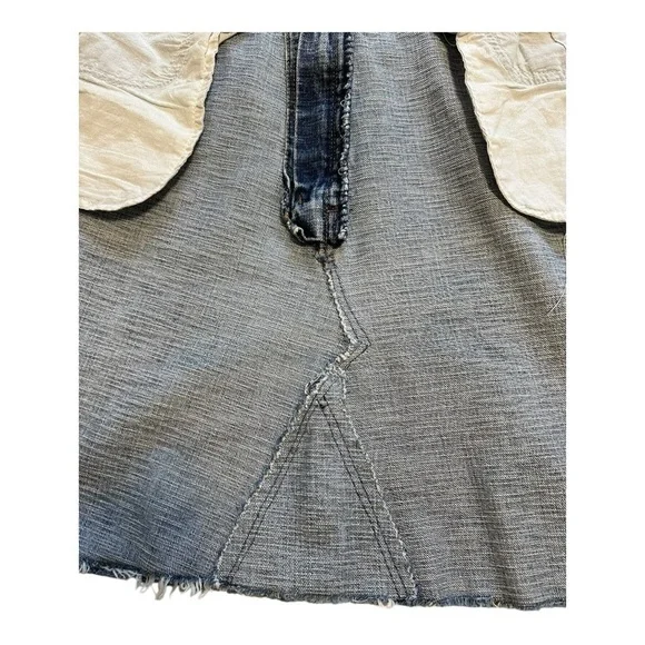 Lee Riders Upcycled Denim Mini Skirt - Size Medium - Picture 4 of 8